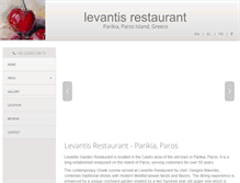 Tablet Screenshot of levantisrestaurant.com